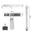 Duronic Digital Luggage Scales showing product dimensions, strap length, and 50kg maximum weight capacity.