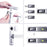 Duronic Digital Luggage Scales showing strap attachment, unit options in kg/lb/st, and weight lock display.