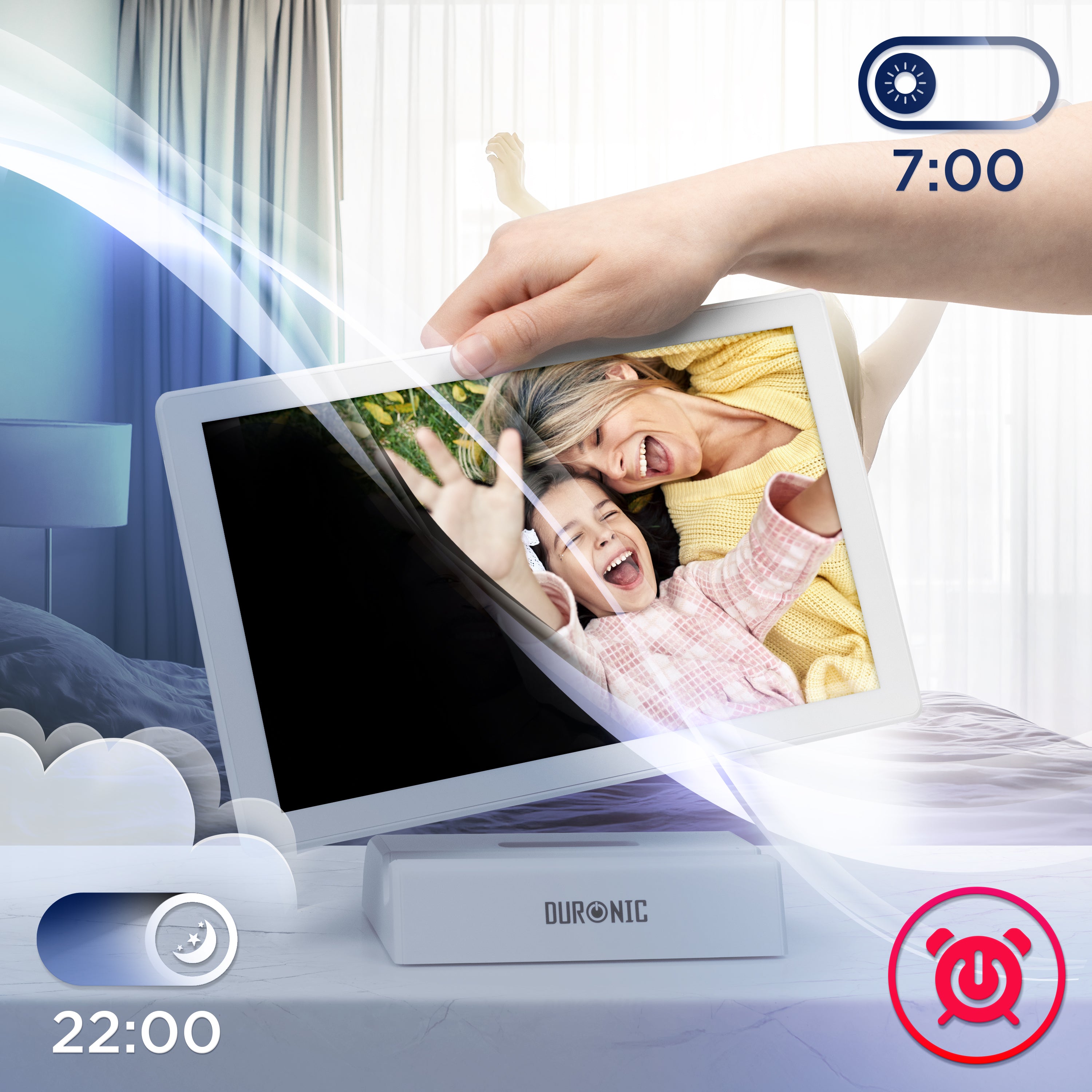 Duronic Digital Photo Frame with sleepmode