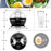 Duronic EB27 BK electric egg boiler dimensions and capacity to boil 7 eggs at a time