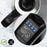 Duronic EK43 stainless steel fast boil kettle showcasing a closeup of the buttons to switch between temperature levels
