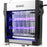 Duronic Electric Fly Killer killer with glowing purple UV light tubes and grid.