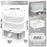 Duronic Electric Food Steamer with dimension