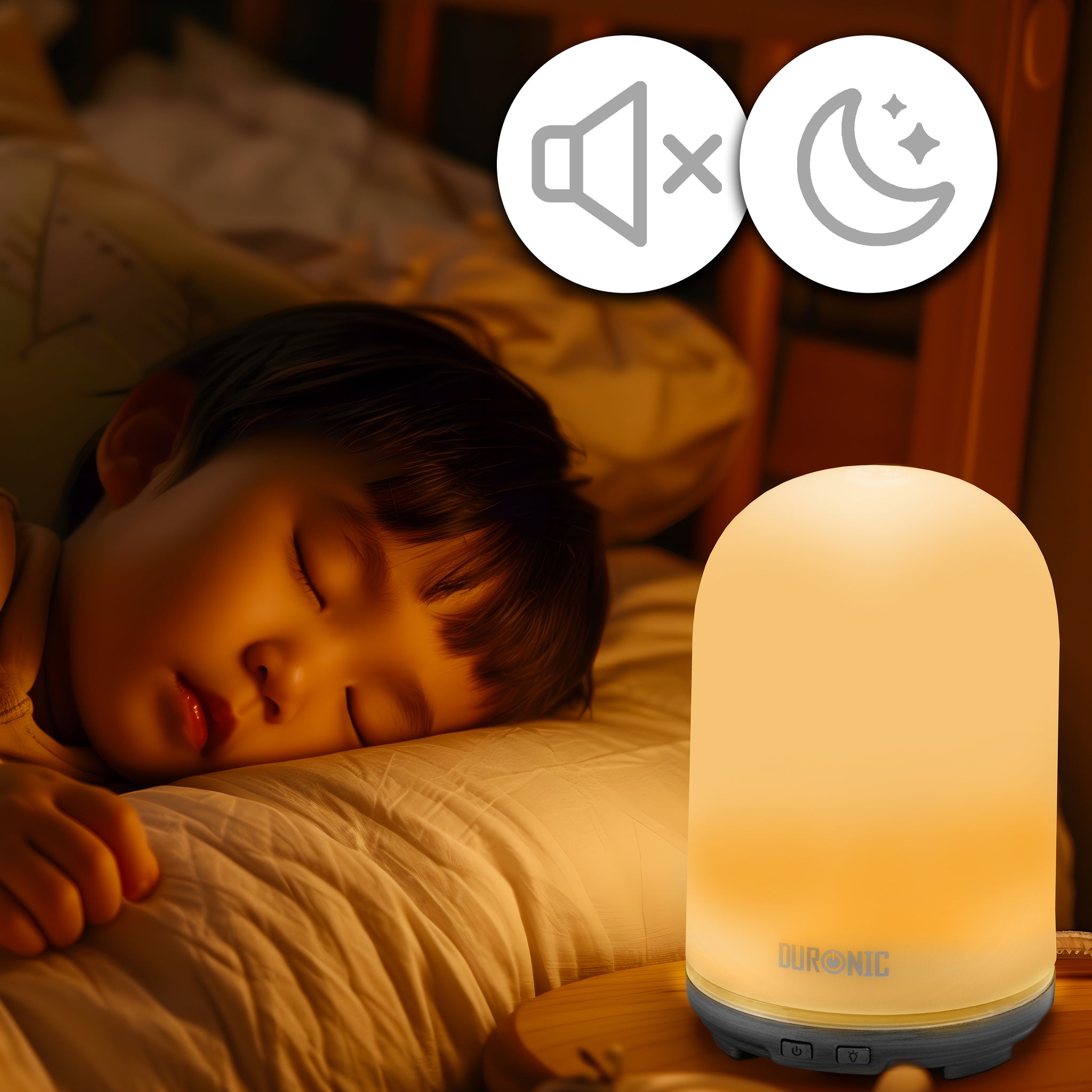 Duronic Essential Oil Diffuser with silent mode and nightlight