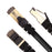 Duronic Ethernet Cable Black featuring gold-plated RJ45 connectors and a durable black snagless boot for high-speed networking.