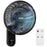 Duronic FN12 BK Wall Mounted Fan with blue blades and white wireless remote control.