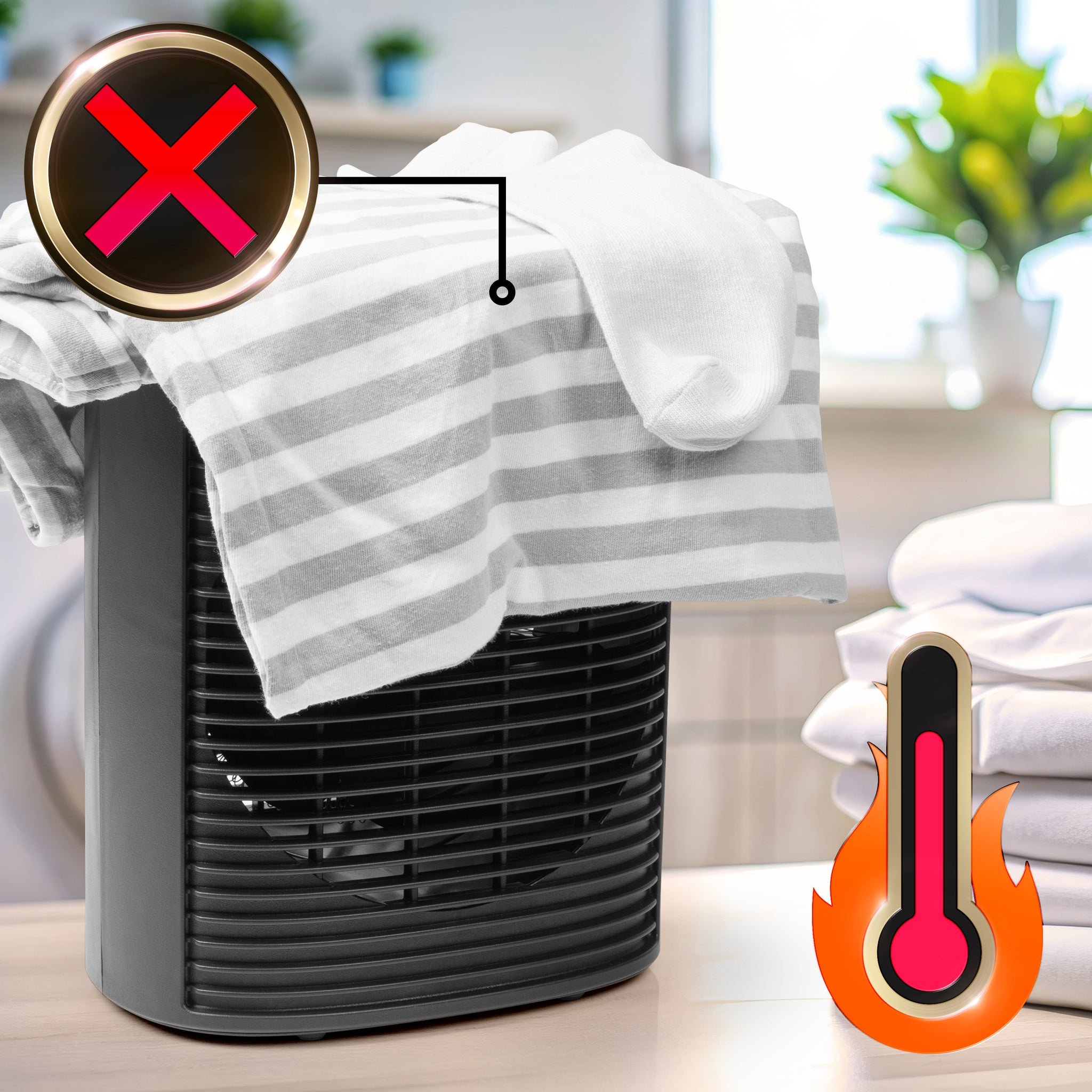 Duronic HV32 BK Electric Fan Heater with a 