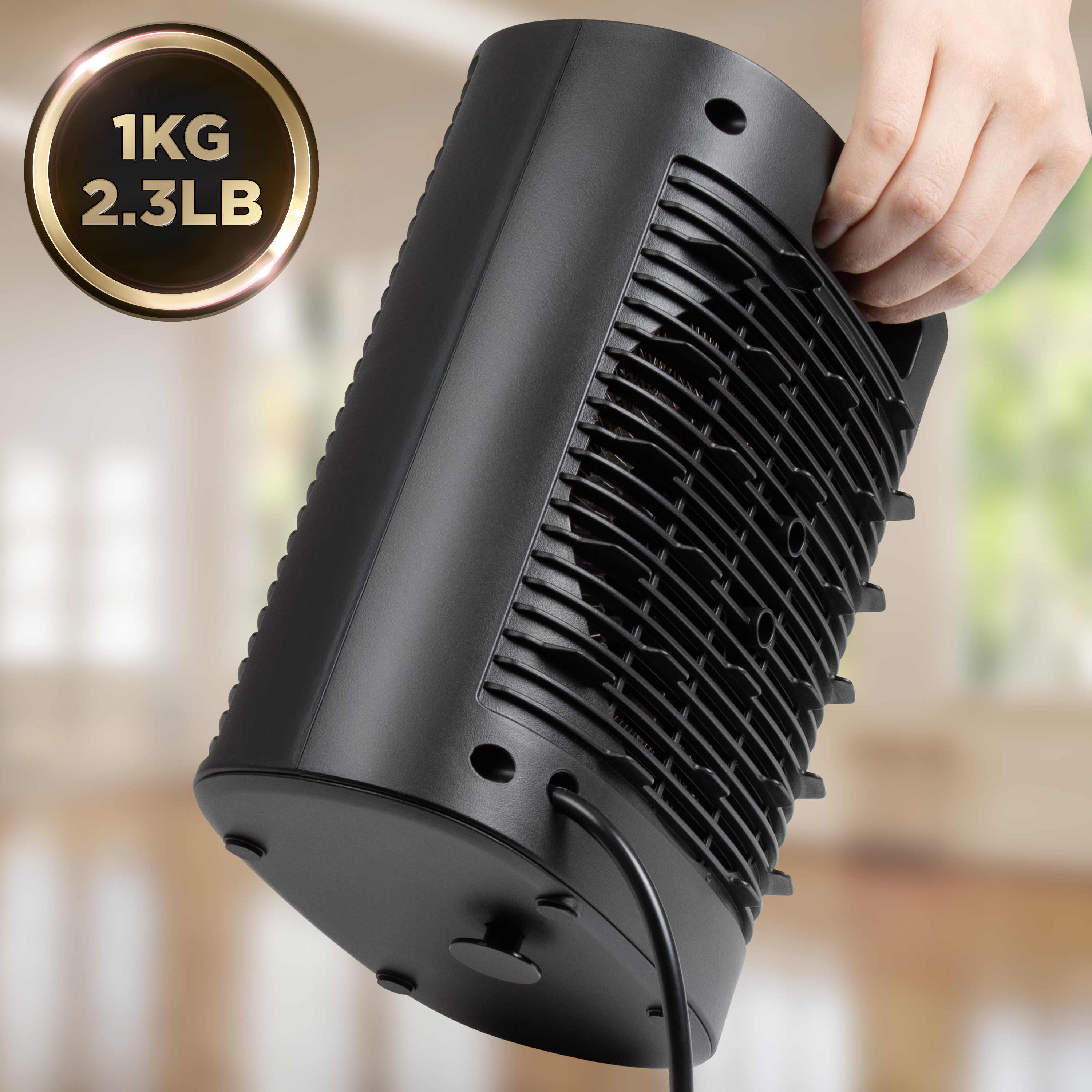 Duronic HV32 BK Electric Fan Heater with weight
