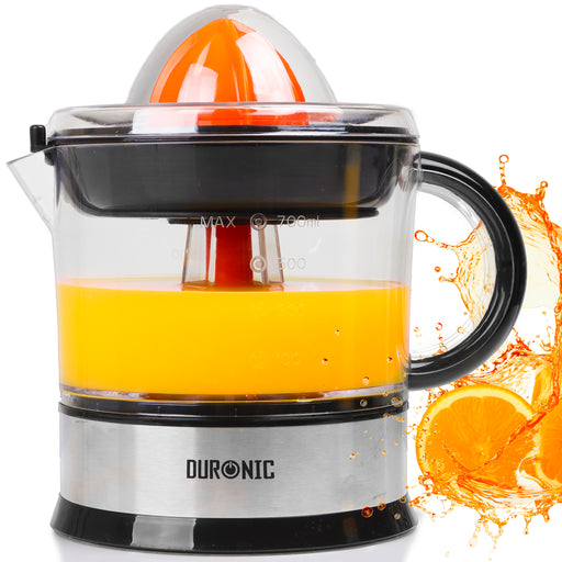 Duronic JE407 electric citrus juicer for fresh orange juice, lemons, limes, grapefruits