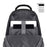 Duronic Laptop Backpack Black showing a laptop and tablet secured in dedicated grey storage sleeves.