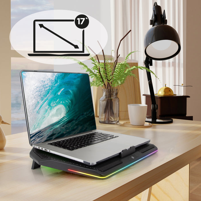 Duronic Laptop Cooling Pad with a  17-inch laptop