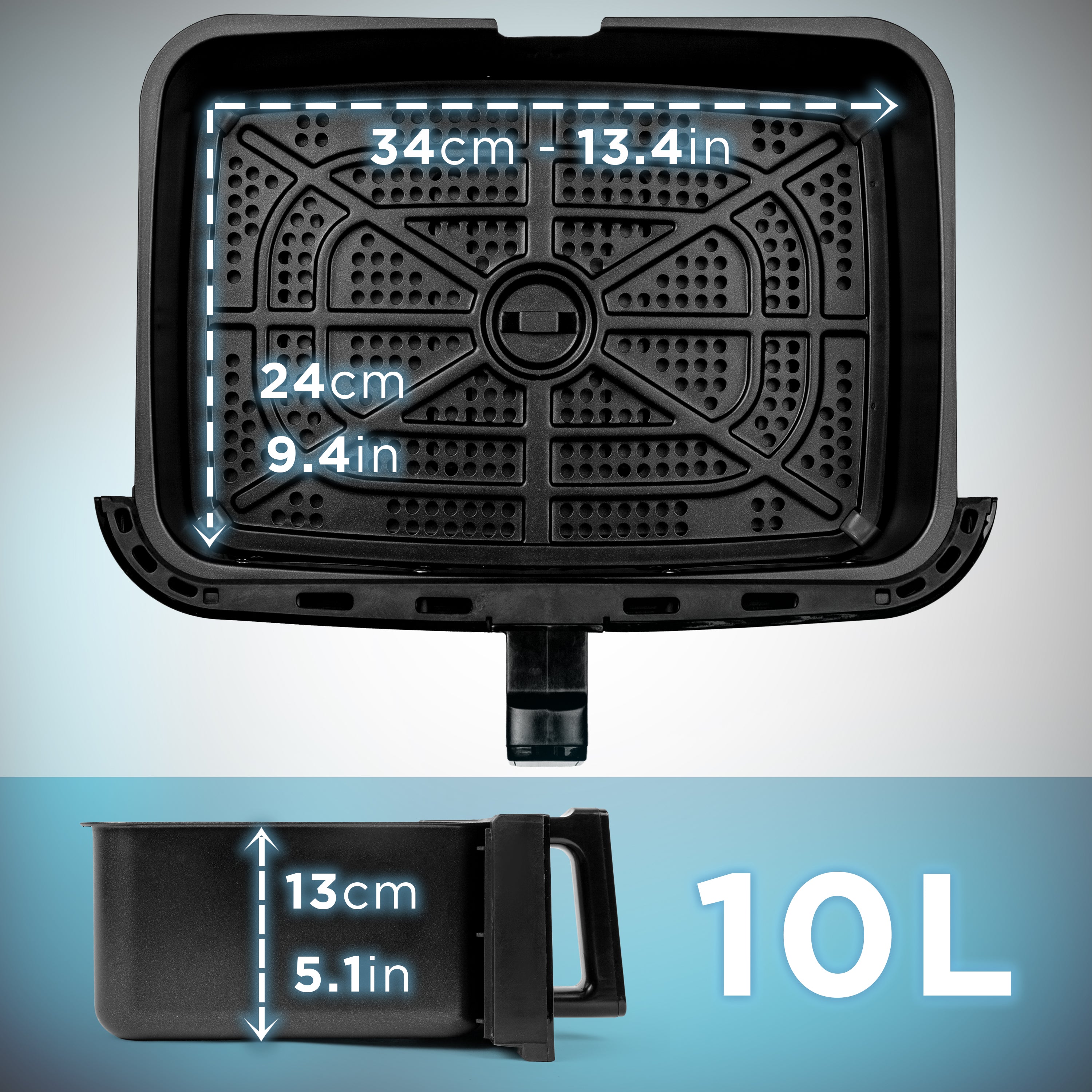 Duronic Large Drawer with dimension and capacity