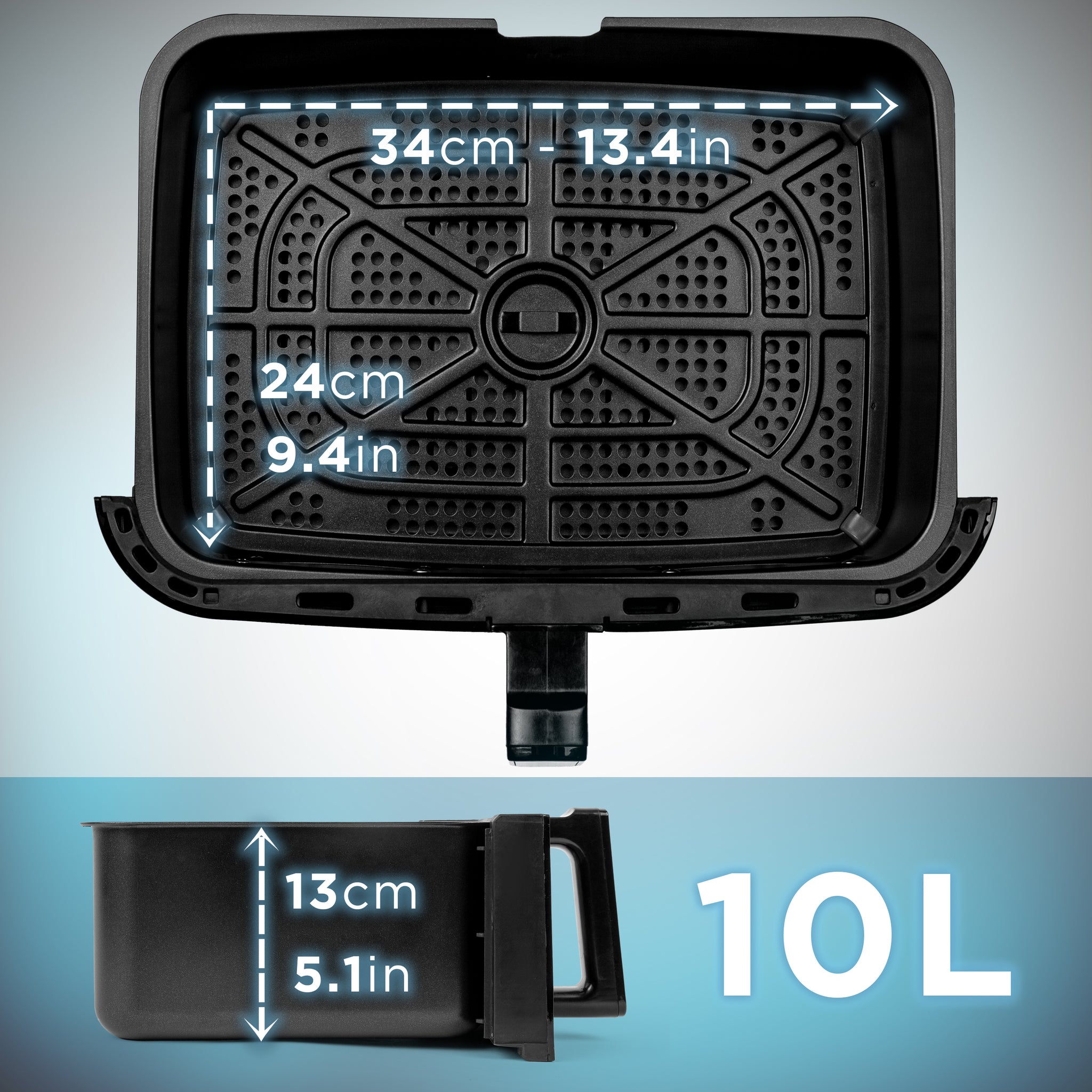 Duronic Large Drawer with dimension and capacity