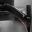 Duronic Monitor Arm Stand mounted on a vertical desk pole, supporting a computer screen.