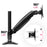 Duronic Monitor Arm Stand with gas spring, 360-degree rotation, and tilt capabilities.