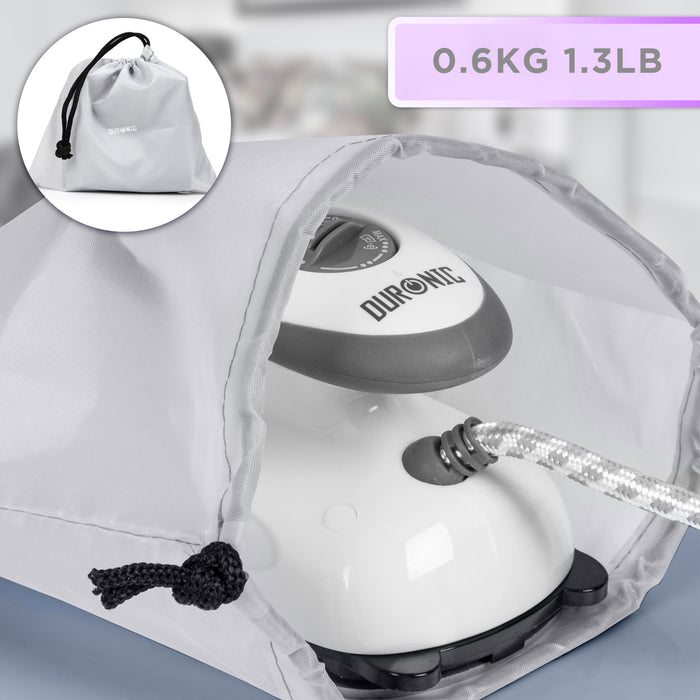 Duronic SI2 WE white steam generating iron with travel bag 