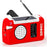 Duronic Solar Radio, HYBRID featuring hand crank, solar panel, antenna, and AM FM tuner.