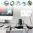Duronic Tower Extension Lead featuring an extension lead powering a laptop, phone, hairdryer, controller, and mixer.
