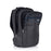 Duronic Travel Laptop Backpack featuring multiple zippered compartments and subtle blue trim on front pocket.