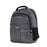 Duronic Travel Laptop Backpack featuring yellow stitched accents, multiple zippers, and side mesh pocket."