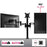 Duronic Triple Monitor Arm Stand monitor desk mount arm holding three screens with full 360 degree rotation
