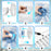 Duronic Wall Mounted Fan showing how to assemble a white electric pedestal fan.
