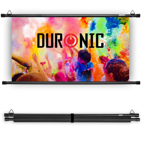 Duronic projector screen with colourful design 