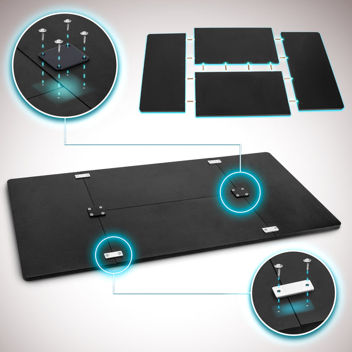 Duronic Desk Top TT140 BK – DESKTOP ONLY - Standing Desk Table Surface Only, Desktop TM51 and TM61 Height Adjustable Desk Frames – Black