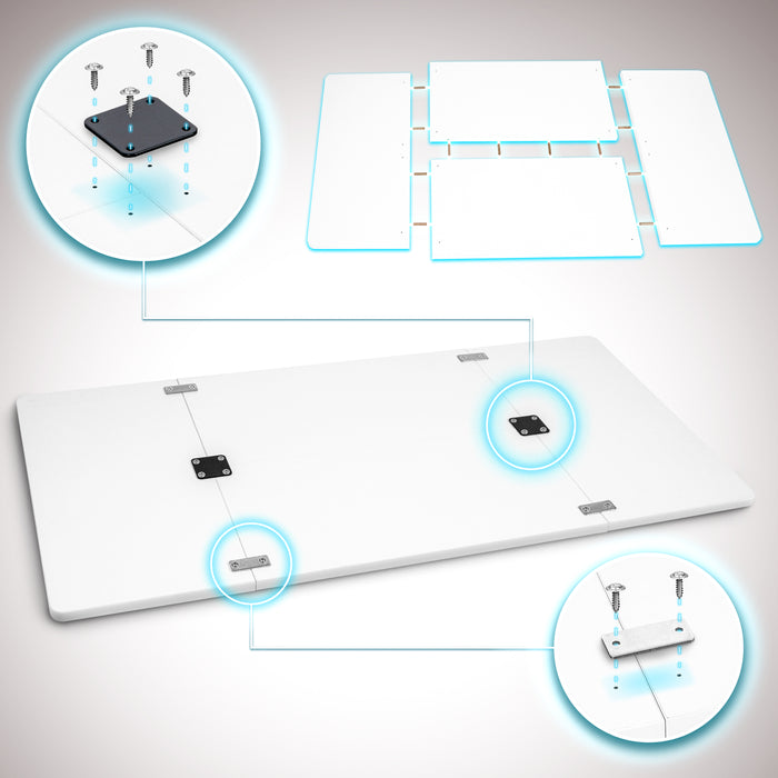 Duronic Desk Top TT160 WE – DESKTOP ONLY - Standing Desk Table Surface Only, Desktop TM51 and TM61 Height Adjustable Desk Frames – WHITE