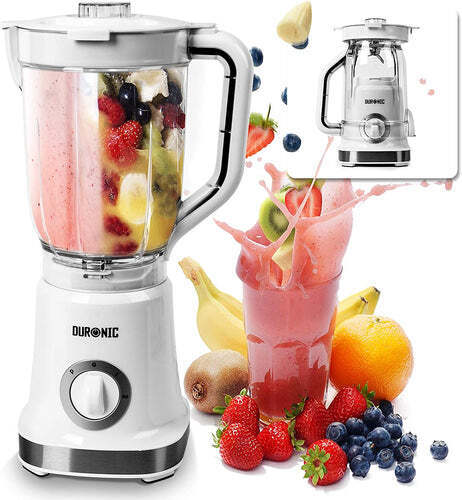Duronic Electric Blender BL5 | 1.8 Litre BPA-Free Jug | 500W Motor | Stainless-S