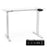 Duronic Sit Stand Desk Frame TM12 WE | Electric Standing Office Table | Frame ONLY | Height Adjustable 71-116cm | Ergonomic Workstation | WHITE | Memory Function | Single Motor / 2 Stage