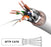 Duronic Ethernet Cable 1M High Speed CAT 8 Patch Network Shielded Lead 2GHz / 2000MHz / 40 Gigabit, CAT8 SFTP Wire, Snagless RJ45 Super-Fast Data - White