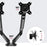 Duronic Monitor Arm Stand DMUSB52 | Dual PC Desk Mount | Headphone | USB | Microphone | For Two 13”-27” LED LCD Screens | VESA 75/100 | (Tilt -90°/+85°, Swivel 180°, Rotate 360°) Extension Sockets