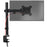 Duronic Single Monitor Arm Stand DM151X3 | Single PC Desk Mount | BLACK | Steel | Height Adjustable | For One 13-32 LED LCD Screen | VESA 75/100 | 8kg Capacity | Tilt -90°/+35°,Swivel 180°,Rotate 360°