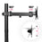 Duronic Single Monitor Arm Stand DMT151X2, PC Desk Mount, Extra Tall 100cm Pole, For One 13- 32” LED LCD Screen, VESA 75/100, 8kg/17.6lb Capacity, Tilt 90°/35°,Swivel 180°,Rotate 360°