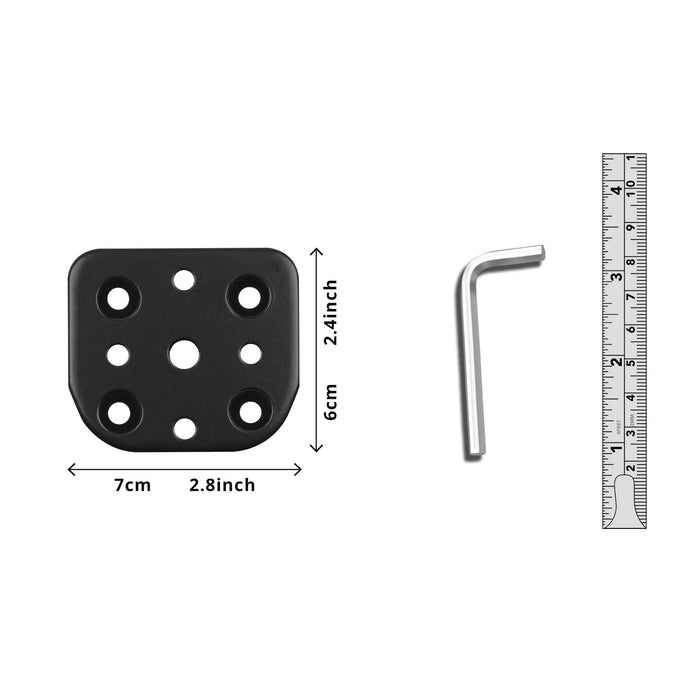 Duronic Grommet 2 | DM-GR-02 | Adaptor for Fixing Monitor Arm Bracket via a Hole in the Desk | Compatible with Duronic Desk Mounts DM55 and DM65 Ranges | Black Steel