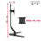 Duronic DM12D1 Monitor Arm Stand | Single PC Desk Mount | Height Adjustable | For One 17-27" Screen | Ergonomic | VESA 75/100 | Screens up to 8kg | Tilt +15° & -15°/Rotate 360°
