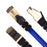 Duronic Ethernet Cable 2M High Speed CAT 8 Patch Network Shielded Lead 2GHz / 2000MHz / 40 Gigabit, CAT8 SFTP Wire, Snagless RJ45 Super-Fast Data - Blue