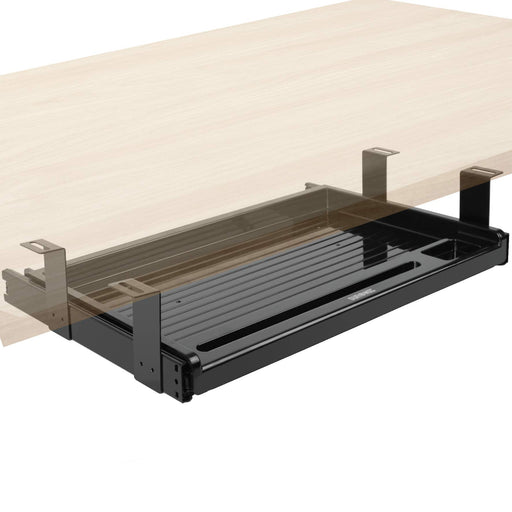 Duronic Keyboard Drawers DKTSX2 Desk Extender with Keyboard Pull Out Tray Ergonomic Under Desk Drawer for Keyboards Mouse Improved Posture