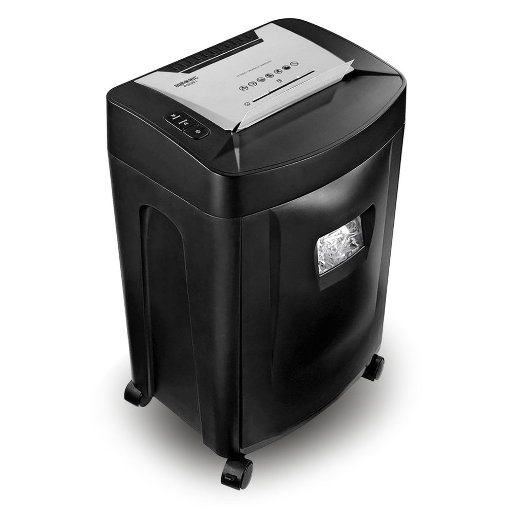 Duronic PS991 Paper Shredder 18 Sheet A4 Heavy Duty Cross Cut Home | Office - High Performance Credit Card CD - Large 31 Litre waste collection bin