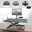 Duronic Sit-Stand Desk DM05D10 | Height Adjustable Office Workstation | 80x51cm Platform | Raises from 5.5-42cm | Riser for PC Computer Screen, Keyboard, Laptop | Ergonomic Desktop Table Converter…