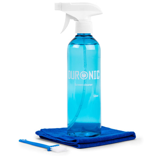 Duronic Screen Cleaner Kit SCK103 | 500ml | Cleaning Spray for LCD/TFT/LED/Plasma/OLED Televisions and Computer Monitors | With Microfibre Cloth | Ideal for Laptops, Smartphones, Televisions, Tablets