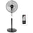 Duronic Pedestal Fan FN65, Stand Up Remote Control Fan, Floor Standing Cooling 16 Inch Fan, 5 Blade Oscillating Air Cooler for Summer, 3 Speed, Timer
