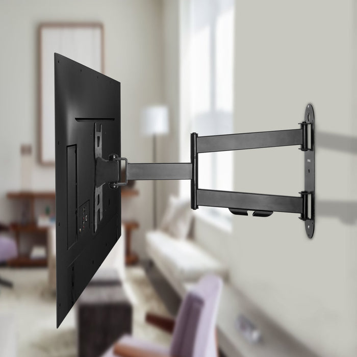 Duronic TVB1135 TV Bracket, Cantilever Wall Mount for 23-37" Television Screen, Tilting Action +15°/-15, Fits up to 200x200mm, For Flat Screen (25kg)