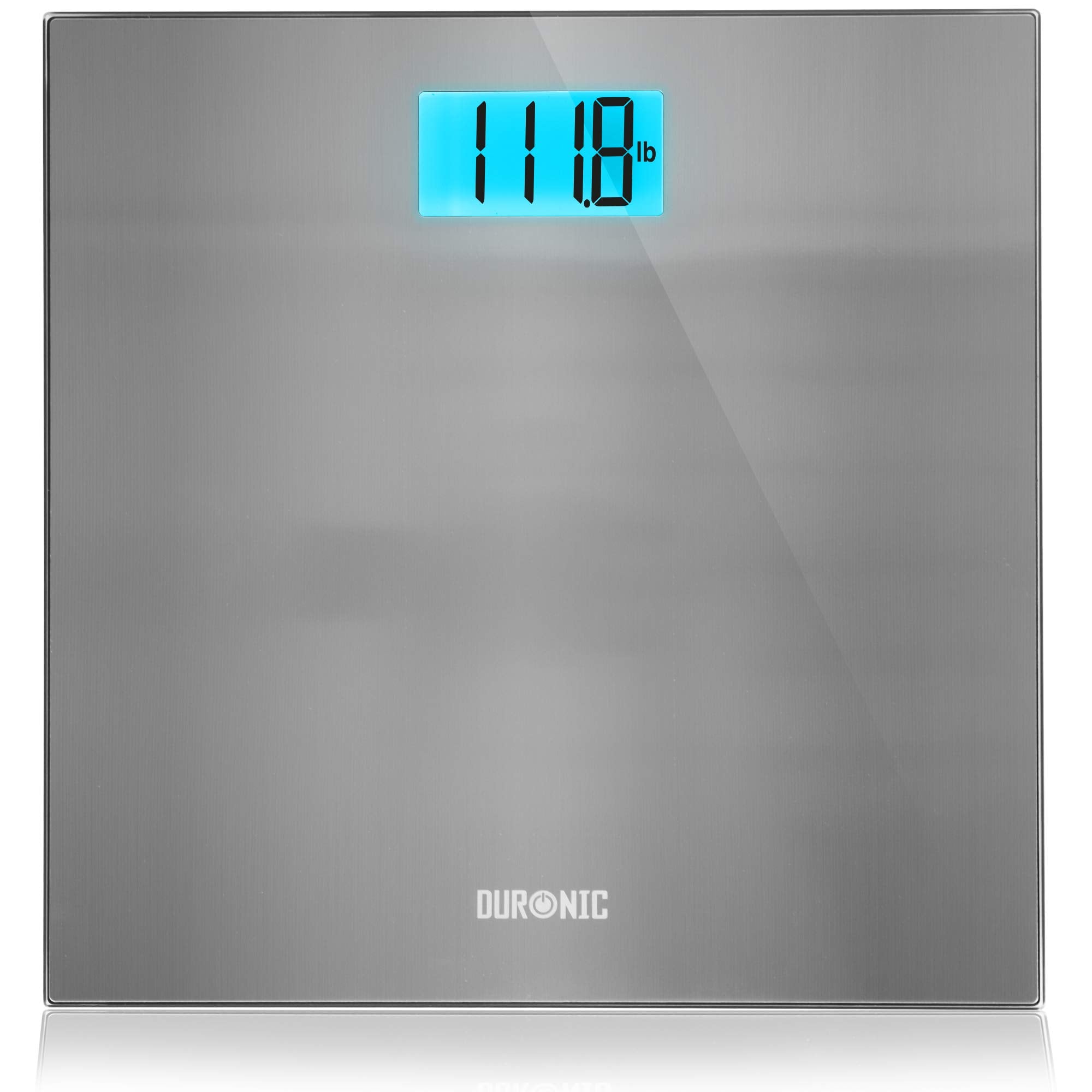 Duronic Digital Bathroom Body Scales BS103 | Measures Body Weight in Kilograms, Pounds and Stones | Stainless-Steel Design | Step-On Activation | Precision Sensors | 180kg Capacity…