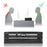 Duronic Monitor Stand Riser with Drawers DM073 | Laptop and Screen Platform & Desktop Organiser | Metal Support for PC Computer Monitor | Ergonomic Office Desk Shelf | 10kg Capacity | Black | 40x30cm