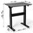 Duronic Sit-Stand Desk TM04F | Black Ergonomic Desk | Multi-Use Home Office Table | Ideal for both Adults & Children | 71x56cm Platform | Adjustable Height 72-114cm | 10kg Capacity | For Home / Office
