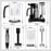 Duronic Hand Blender HB8010 | Immersion Stick Blender | 5 Speed | Turbo Function | 800W | Stainless-Steel | Cooking Wand with Four Attachments: Whisk, Chop, Mash & Blend | 2 Jugs | Plus Storage Stand