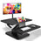 Duronic Sit-Stand Desk DM05D12 | Height Adjustable Office Workstation | 64x45.5cm Platform | Raises from 12-41cm | Riser for PC Computer Screen, Keyboard, Laptop | Ergonomic Desktop Table Converter