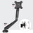 Duronic Gas-Powered Monitor Arm Stand DMUSB5X1 | Single PC Desk Mount | Headphone, USB, Microphone Sockets | 13-27” LED LCD Screen | VESA 75/100 | Full Motion: Tilt -90°/+85°, Swivel 180°, Rotate 360°